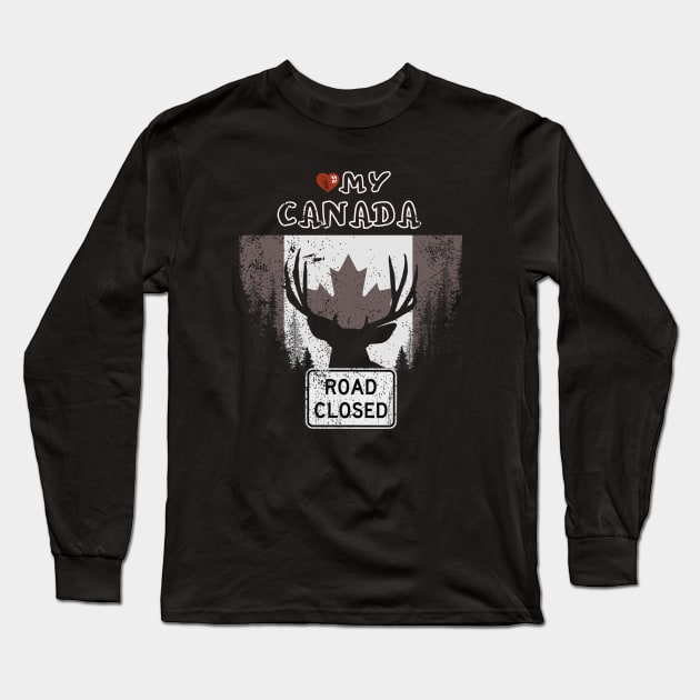 Love my Canada Long Sleeve T-Shirt by Shop Tee Depot